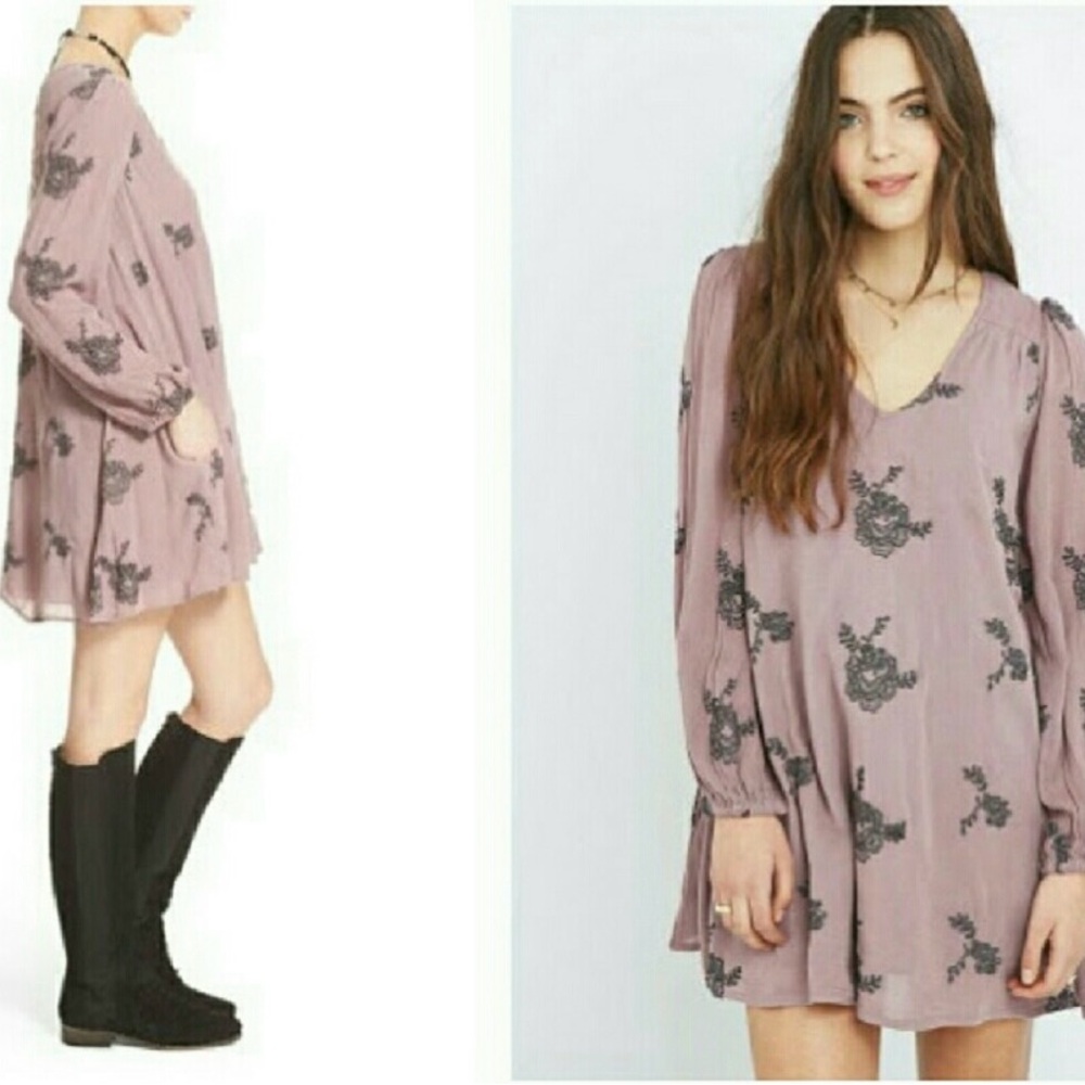 NWT Free People Dress Boho Chic Swing Mini - Picture 14 of 14